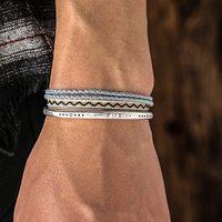 925 Silver Plated Tibetan Tassel Bracelet Set with Friendship Knot Rope Handmade Fashion Simple Bangle for Party Jewelry Gift