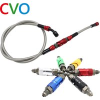 High Quality CVO Aerospace Aluminum Alloy 800cm to 1200cm Reinforced Hydraulic Motorcycle Brake Hose Braided Brake Tube