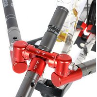 Archery V Bar for Balance Rod Stabilizer 0/5/10 Angle Adjustable Tactical Shock Absorber Damper for Compound Bow