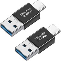 2pcs Type-C 3.1 Male to USB 3.0 A Male Adapter 5G 3A Converter Data Synchronization Charging Connector for Mobile Phone