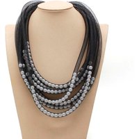 Fashion Designer Luxury Chain Pendant Necklaces For Women Statement Mesh Match Pearl Gothic Handmade Necklaces Jewelry