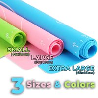 Extra große Silikon-Knetteigmatte für Kekse, Gebäck, Backpads, Küchentischmatte, antihaftbeschichtete Paste, Mehl, Tischblech, Backgeschirr