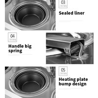 Automatic Commercial Electric Furnace Rice Cooker 220V/380V Porous Hot Double-layer 3-row 18-hole Stove Cooking Machine