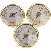 3 IN 1 Air Pressure Gauge Thermometer Hygrometer Barometer 72mm for Wall Mount Embedded Weather Forecast Station