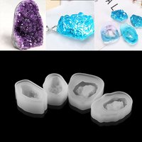 1 stücke Kristall Druzy Stein Epoxy Harz Formen UV Harz Silikon Form Für DIY Schmuck Machen Harz Kristall Epoxy Casting form