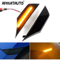 2 Stück LED-Seitenmarkierungs-Autolichter mit getönter Linse für Honda Civic 2016 2017 2018 2020 OE # 34300-TET-H01Blinker mit automatischem Reflektor