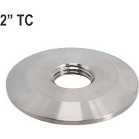 2"Tri Clamp (64mm OD) Cap with 1/2" NPT Thread Sanitary 304 Stainless Steel Homebrew Beer Hardware Fitting