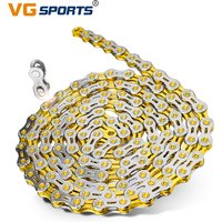VG Sports 8 9 10 11 12 Speed Velocidade Bicycle Chain 8s 9s 10s 11s 12s EL Half Hollow MTB Mountain Road Bike Chains Bike Parts