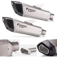 60MM/51MM Motorcycle Exhaust Escape Modified Carbon fiber Muffler both side For BMW s1000rr R1200GS ZX10R TMAX 530 560 Z1000 R15