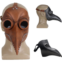 Plague Doctor Cosplay Costumes Steampunk Bird Mask Costume Fancy Dress Latex Masks Halloween Party