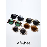AliExpress NONE Small Round Cycling Sunglasses Men Women Vintage Brand Designer Black Sun Glasses Rivet Shades Female Ladies UV400