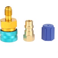 R1234YF to R134A Adapter Low Side Quick Coupler Conversion R12 to R134A AC Charging Hose Fitting Refrigerant Can Adapter Valve