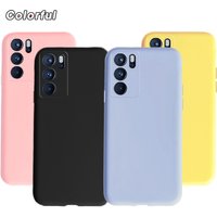Matte Case For OPPO Reno 6 Pro 5G Case Soft Silicon Candy Color Phone Bag Cover For OPPO Reno6 Reno 6 Pro Plus Shockproof Bumper