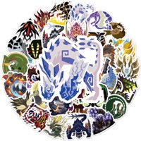 AliExpress NONE 10/30/50/100pcs New Monster Hunter Graffiti Stickers Ferocious And Terrifying Bike Kettle Window Wall Water Cup Trolley Popular