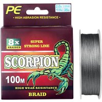 PE Fishing Line Gray 100M 4/8 Strands Wire Braided Line Anti-bite Lure Sea water 0.4#-10#