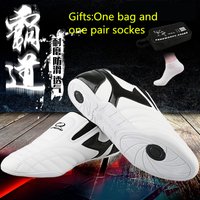 White Strip Adult Kids Breathable Taekwondo Shoes Martial Arts Sneaker Sports Professional Tae Kwon Do Training Competition Shoe