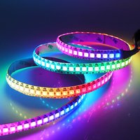 DC 5V WS2812B LED-Streifen 30/60/144 Pixel/m IP2 IP65 Smart WS2812 IC Traumfarben-Nachtlampe 5050 RGB LED-Streifenlicht