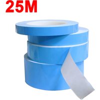 25M Double Side Thermal Conductive Tape 5-25mm Width Blue Heat Transfer Tape Adhesive Cooling Heatsink for Computer CPU GPU