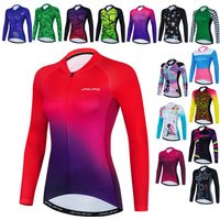 JPOJPO Pro Team maillot de cyclisme femmes automne à manches longues vêtements de vélo vêtements de vélo de montagne hauts printemps veste de cyclisme