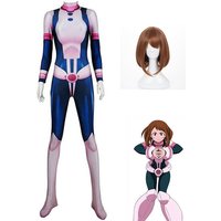 Anime My Hero Cosplay Costume Boku No Ochaco Uraraka Halloween Fancy Ball Suit Romper For Women