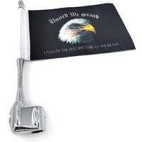 Rear Side Antenna luggage rack Mount Eagle Hawk Flag Pole For Honda GoldWing GL1800 GL1500 GL1200