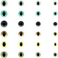 Stuffed Animal Plush Toy Eyes For Amigurumi Crochet Dolls Safety Plastic Colorful Cat Eyes For Puppet Toy 7.5mm/9mm/10.5mm/12mm