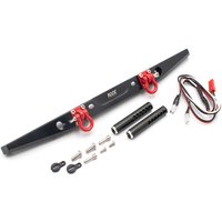 KYX Racing Alloy Rear Bumper w/ Lights Lamp Upgrades Parts Accessories for RC Crawler Car Axial SCX10