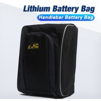 Electric Bicycle Lithium Battery Bag, Handlebar Bag, Front Bag for Folding Bike, Mountain Bike