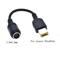 7.9*5.5mm Round Jack to Square Plug End Adapter Pigtail Charger Power Adapter Converter Cable For IBM Lenovo Thinkpad