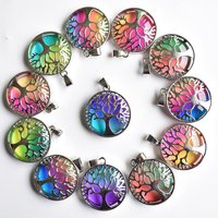 Wholesale 12pcs/lot fashion good quality crystal alloy tree of life Pendants for jewelry accessories marking free shipping