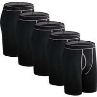 5pcs Long Boxer Mens Boxer Shorts Men Underwear Cotton Brand for Mens Underware Boxers Sexy Boxershorts Underpants Under Wear