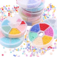 2mm Seed Beads Kit Small Beads For Needlework Craft Round Glass Jewelry Beads For Jewelry Making Bracelet Necklace Handmade DIY