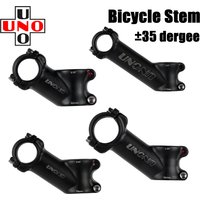 UNO Aluminum Alloy Bike Stem Riser 25.4/31.8mm 35 Degree Bicycle Handlebar Stem MTB Stems Cycling Equipment Parts Bike Potencia