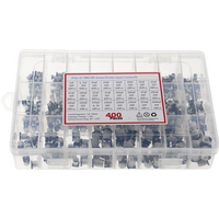 400pcs 1uF-1000uF 24 Values Electrolytic Capacitor Assorted Kit Box SMD Aluminum Electrolytic Capacitor set