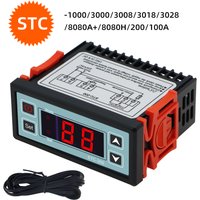 STC-1000 STC-3000 3008 3018 3028 Digital Temperature Controller STC-8080A+ STC-200 STC-100A Thermoregulator 110-220V 10A