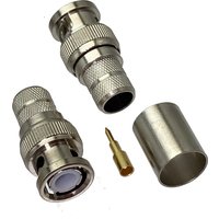 10pcs Connector BNC male crimp for RG8 LMR400 RG213 RG165 RG393 COAXIAL