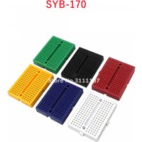 SYB-170 SYB170 Mini Solderless Prototype Breadboard 170 Tie-points PCB Test Board 35x47mm Color
