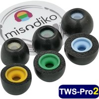 misodiko TWS-Pro2 Memory Foam Eartips Replacement for Beats Fit Pro/ Studio Buds, Samsung Galaxy Buds, Soundcore Liberty