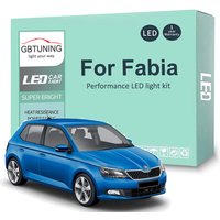 LED Interior Light Bulb Kit For Skoda Fabia MK1 MK2 MK3 1999-2016 2017 2018 2019 2020 Car Map Dome Trunk Lamp Canbus No Error