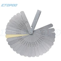 14/20/25/32pcs Sheet Feeler Gauge Inch MetricThickness Gauge Blade Gap Filler Tappet Valve Thickness Measurement Layout Tool