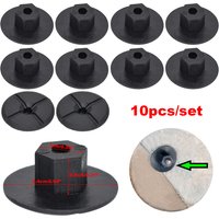 10x 4mm Fastener Nut Cover For Citroen C4 C5 C6 Peugeot 206 407 Fender Mud Flaps Splash Guard Wheel Arch Bumper Hood Panel Clips