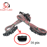 Flat Ribbon Data Cables 16pin for LED Display Receiving Card connection Pure Copper Signal 120cm 150cm Length
