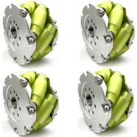 6inch(152mm) heavyduty industrial mecanum wheel Omni wheel whith pu roller load cacipity 300KG set of 4 (NM152A)