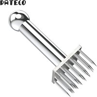 Stainless Steel Meat Needles Meat Hammer Pounders Wooden Handle Profession Meat Tenderizer For Beef Tender Steak Kitchen Tools