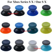2 PCS for XBox One Series X S Controller 3d Analog Thumb Sticks Grip Joystick Cap ThumbSticks Cover White Blue