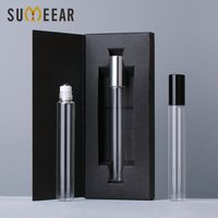 50 PCS/Lot 10ml Essential Oil Bottle With Perfume Box Roller Ball Sample Bottle Glass Roll On Durable Cosmetic Containers