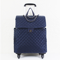 Women Waterproof Travel Suitcase Short Trip handbag Trolley Bag Rolling Luggage Bag 20 inch Carry On Rolling Wheeled Luggage Bag