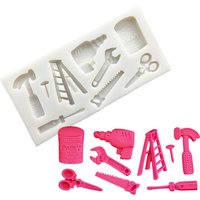 Ladder Hammer Electroconversion Wrench Saw Silicone Sugarcraft Mold Chocolate Cupcake Baking Fondant Cake Decorating Tools