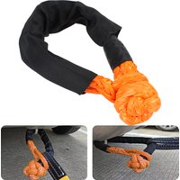 Corde de remorque de voiture artérielle, outils de crochet de remorquage, manille en fibre, accessoires automobiles pour caravane, bateau marin, tout-terrain, camion 4x4, 38000