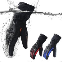 Gants de Moto d'hiver imperméables Gant Moto chaud hommes doigt complet Moto gants écran tactile Guantes Moto gants d'équitation